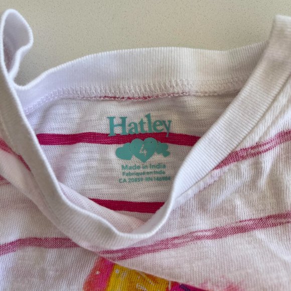 POPSICLE STRIPED RUFFLE SLEEVES T-SHIRT - Picture 2 of 2